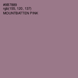 #9B7889 - Mountbatten Pink Color Image